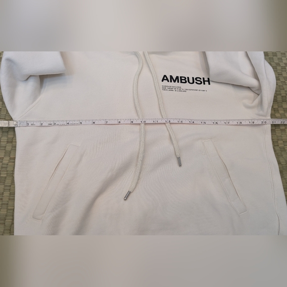 Ambush Tokyo Workshop Exclusive Hoodie White Men's Size Small Made in Portugal - Picture 8 of 11